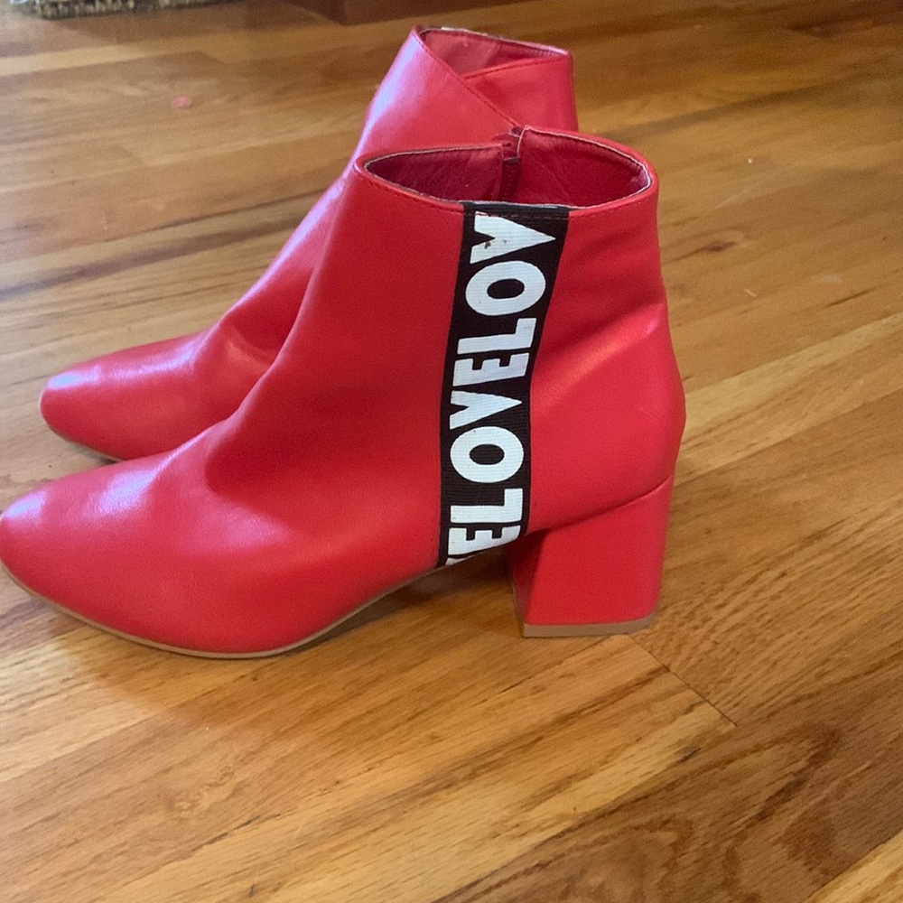 Red designer heels